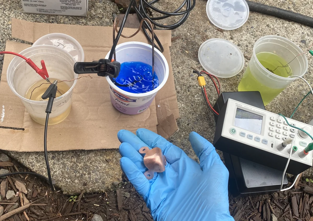 electroplating setup